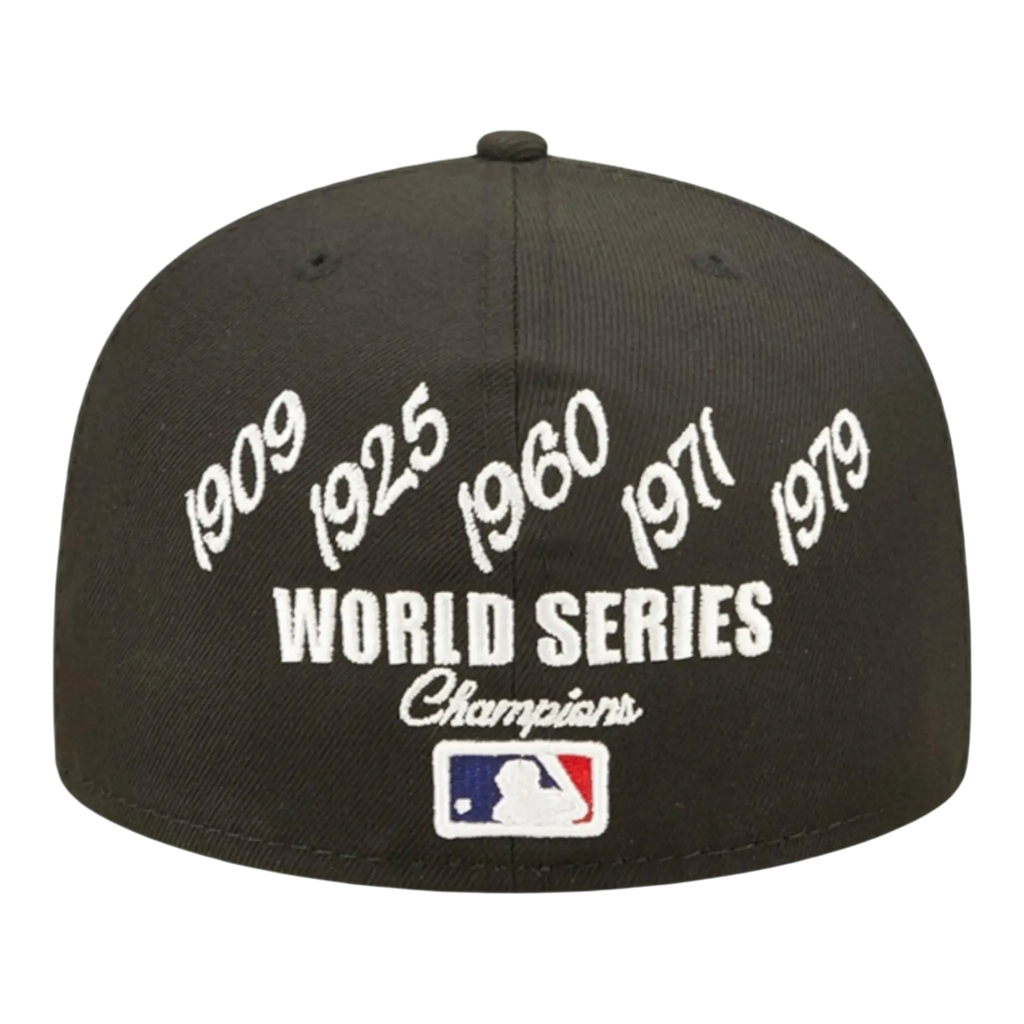New Era Crown Champs WS 59Fifty Pittsburgh Pirates Men Fitted Hat Black