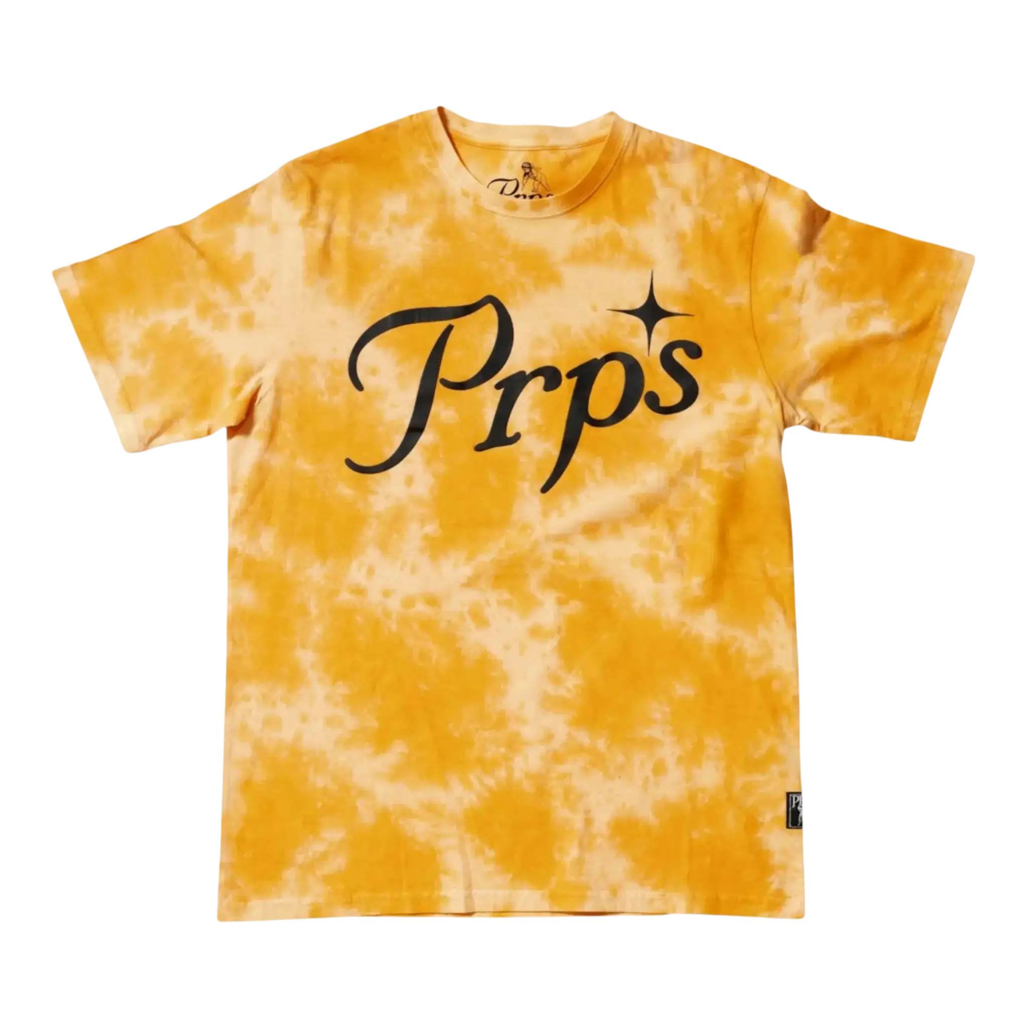 Prps Juice Classic Logo Men T-Shirt Orange Tie-Dye