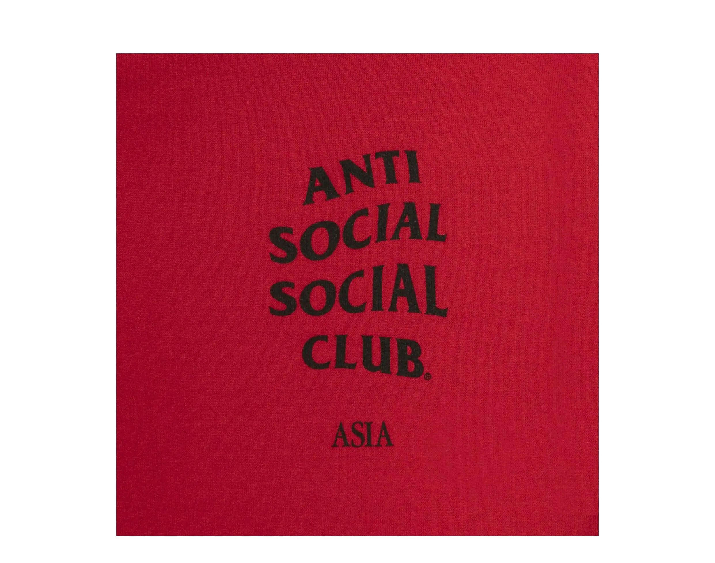 Anti Social Social Club Asia Men Hoodie Red