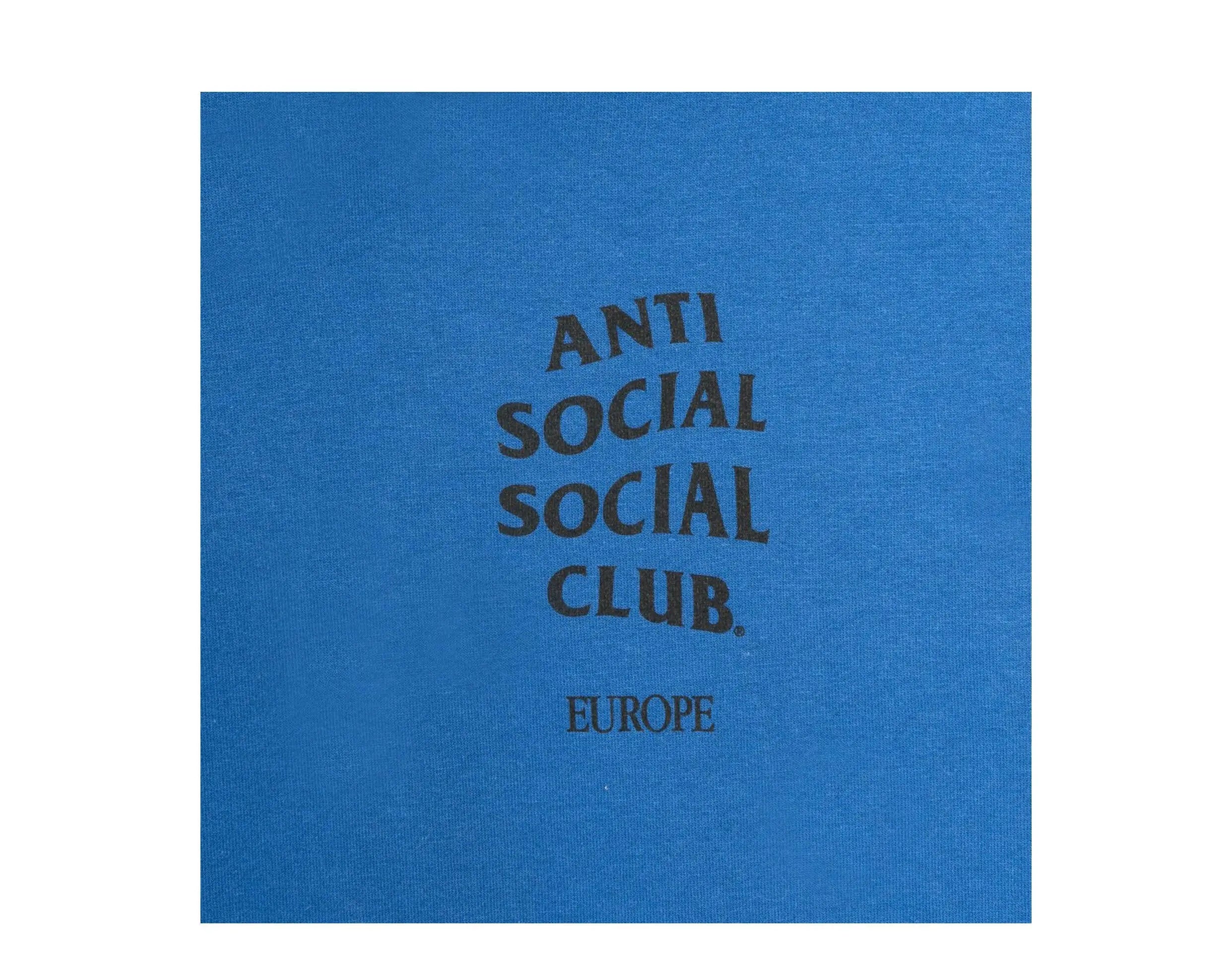 Anti Social Social Club Europe Men Hoodie Blue