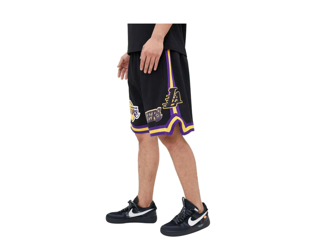 Pro Standard Los Angeles Lakers Classic Chenille Men Shorts Black