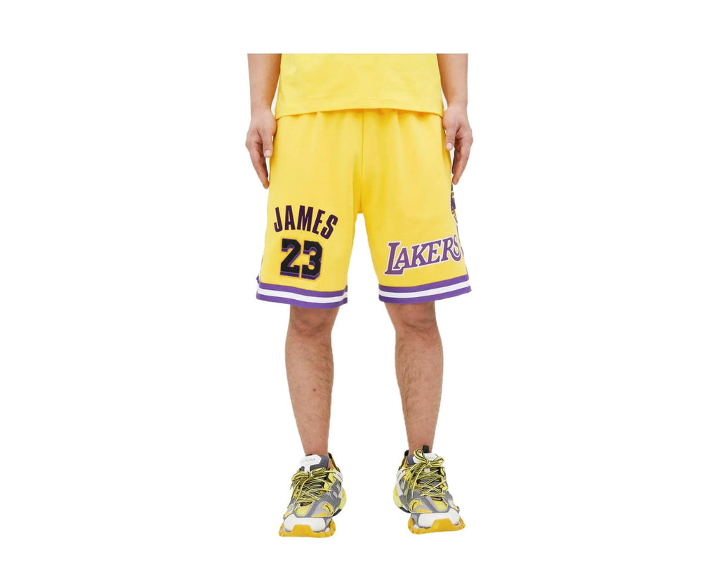 Pro Standard Los Angeles Lakers Lebron James Pro Team Men Shorts Yellow