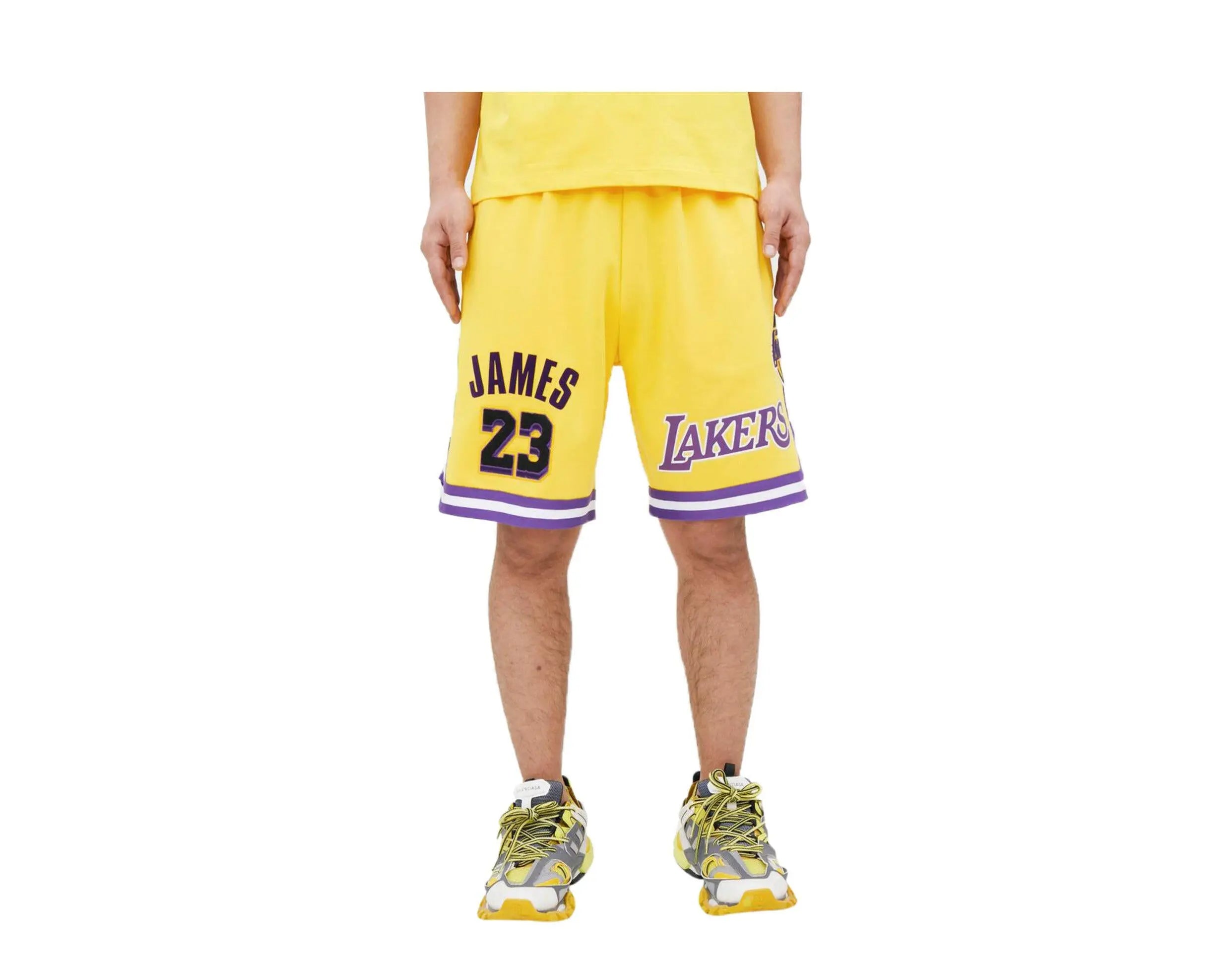 Pro Standard Los Angeles Lakers Lebron James Pro Team Men Shorts Yellow