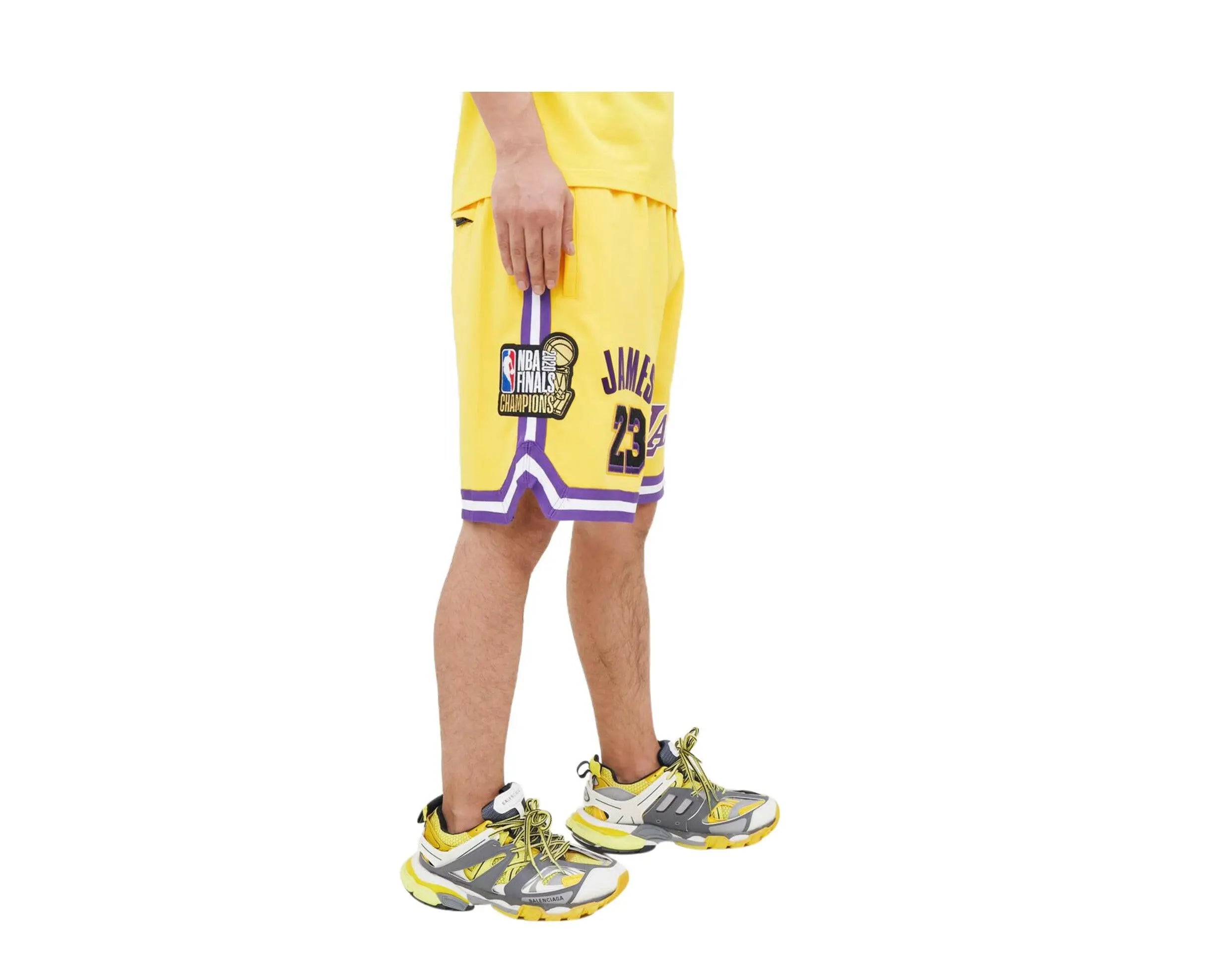 Pro Standard Los Angeles Lakers Lebron James Pro Team Men Shorts Yellow