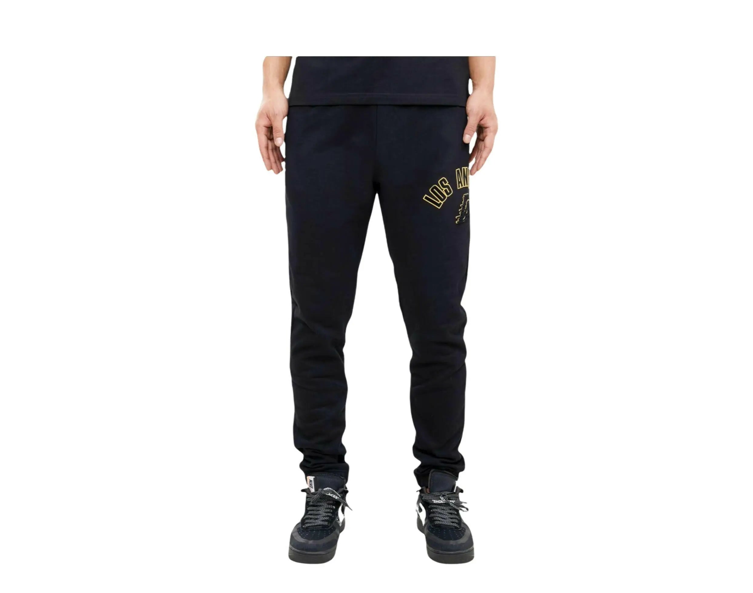 Pro Standard NBA Los Angeles Lakers Stacked Logo Men Sweatpants Black