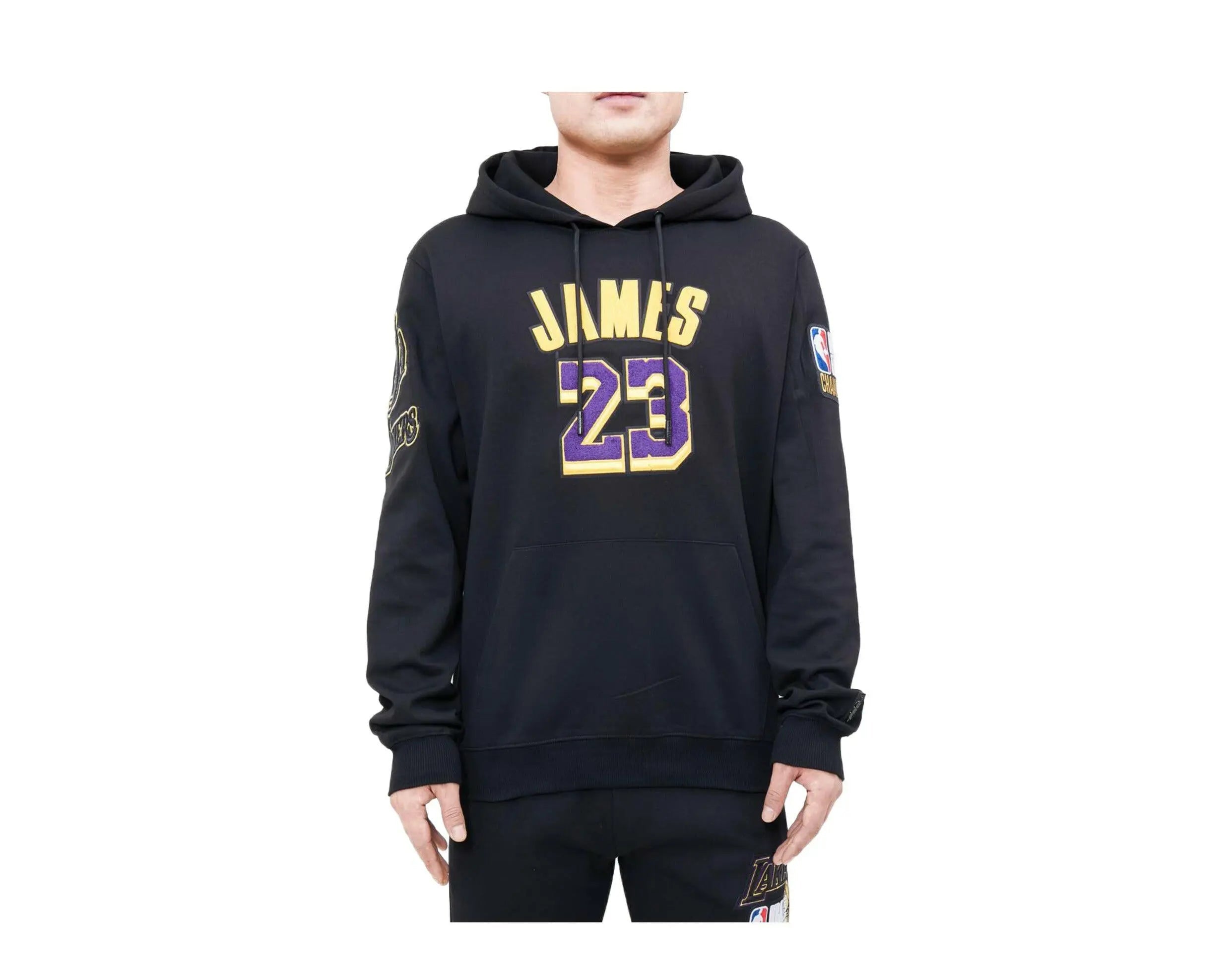 Pro Standard Los Angeles Lakers Lebron James Pro Team Men Hoodie Black