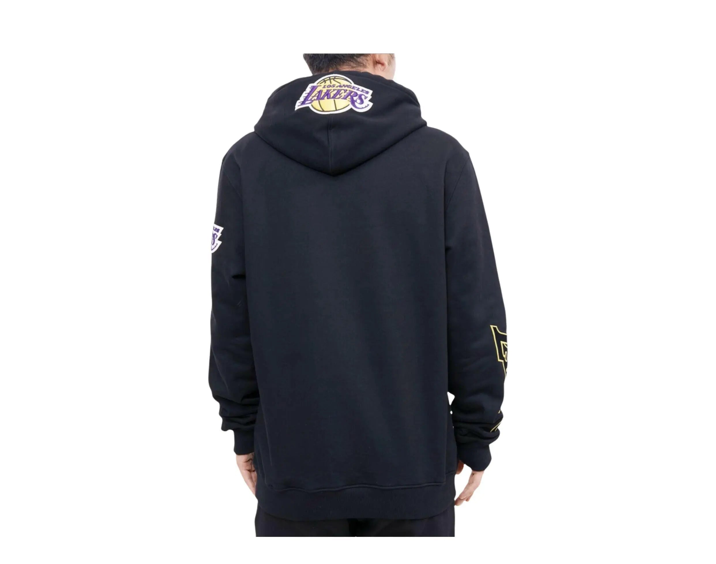 Pro Standard NBA Los Angeles Lakers Stacked Logo Men Hoodie Black