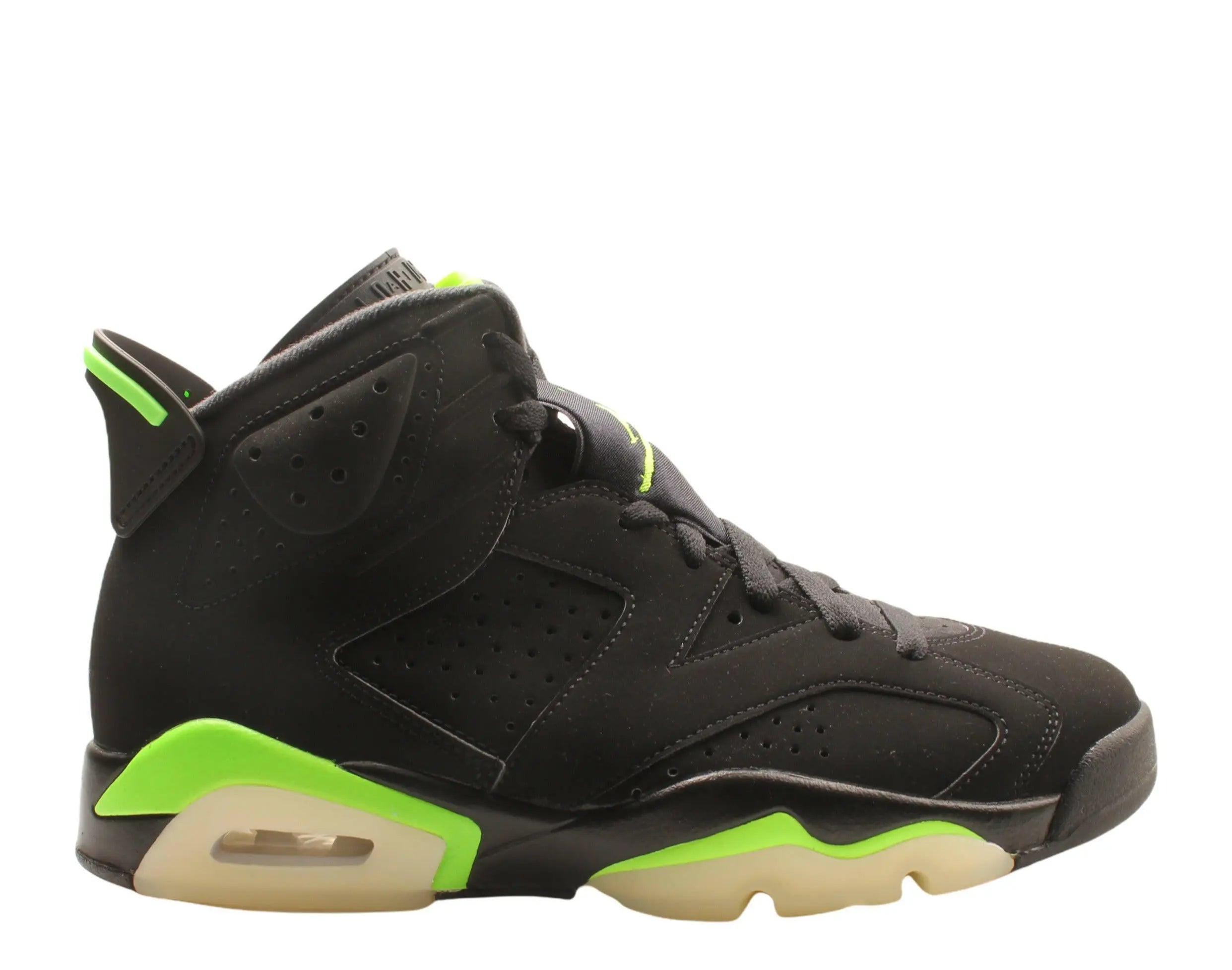 Jordan Air Jordan 6 Retro Men Basketball Sneakers Black/Electric Green