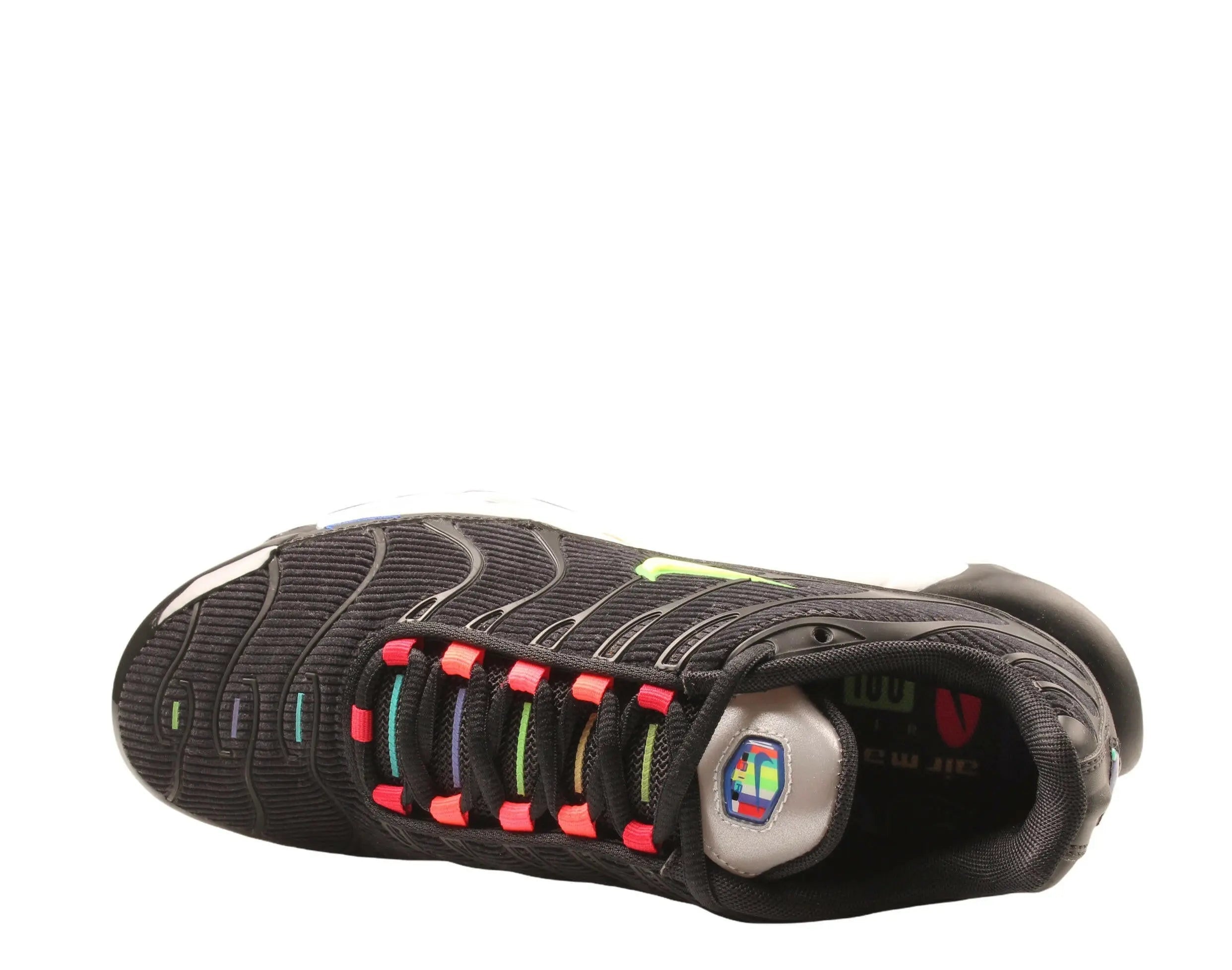 Nike Air Max Plus SE Men Running Sneakers Black/Lemon-Venom-White