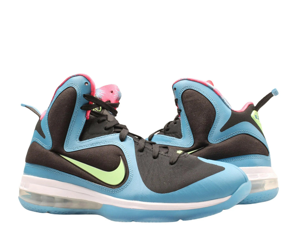 Nike Lebron 9 South Coast Men Basketball Shoes Black/Lime Glow-Dutch Blue