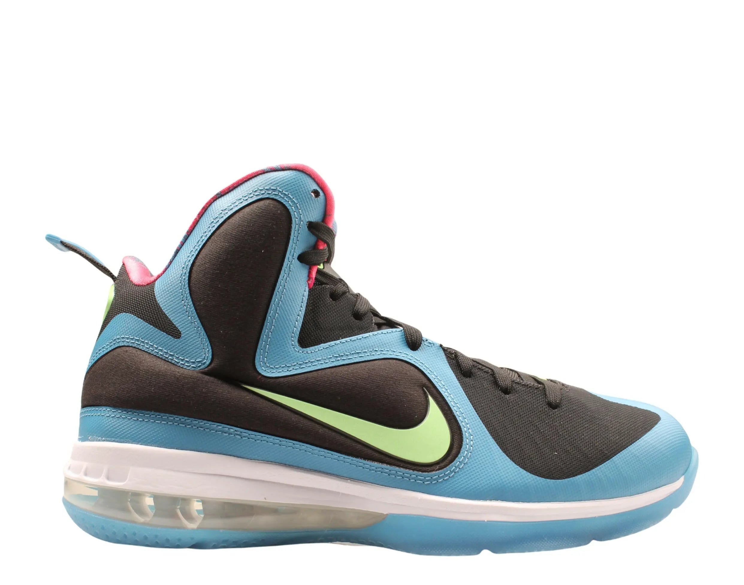 Nike Lebron 9 South Coast Men Basketball Shoes Black/Lime Glow-Dutch Blue