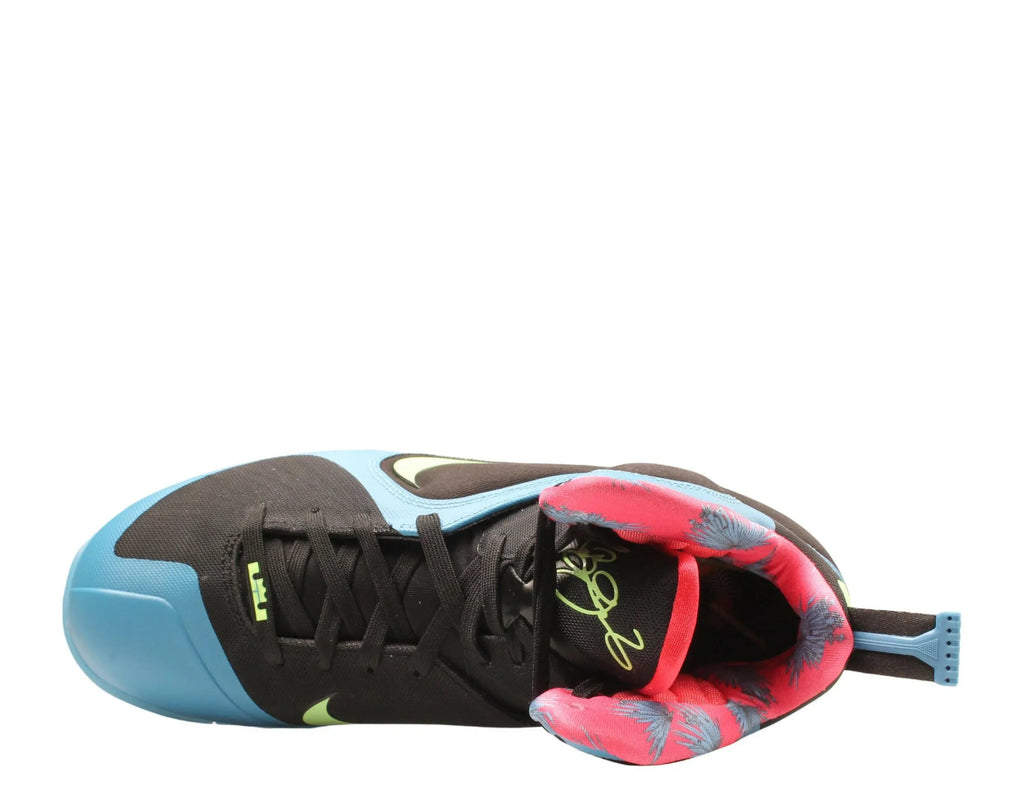 Nike Lebron 9 South Coast Men Basketball Shoes Black/Lime Glow-Dutch Blue