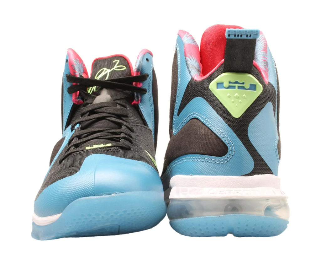 Nike Lebron 9 South Coast Men Basketball Shoes Black/Lime Glow-Dutch Blue