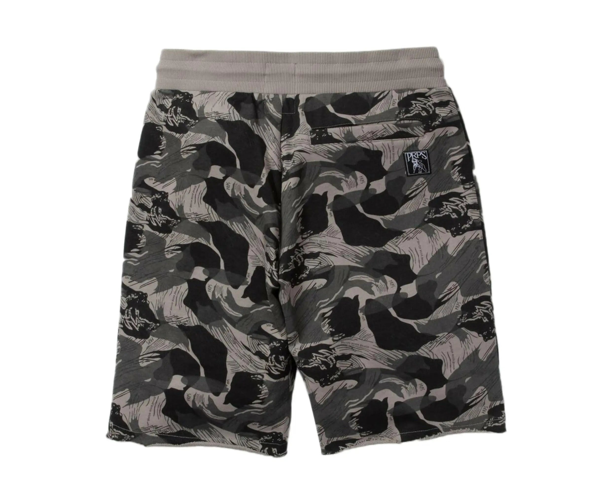 Prps Molena Camo Logo Men Shorts Black/Grey