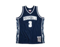 Mitchell & Ness Swingman Georgetown University 1995-96 Allen Iverson Men Jersey Navy/White/Grey