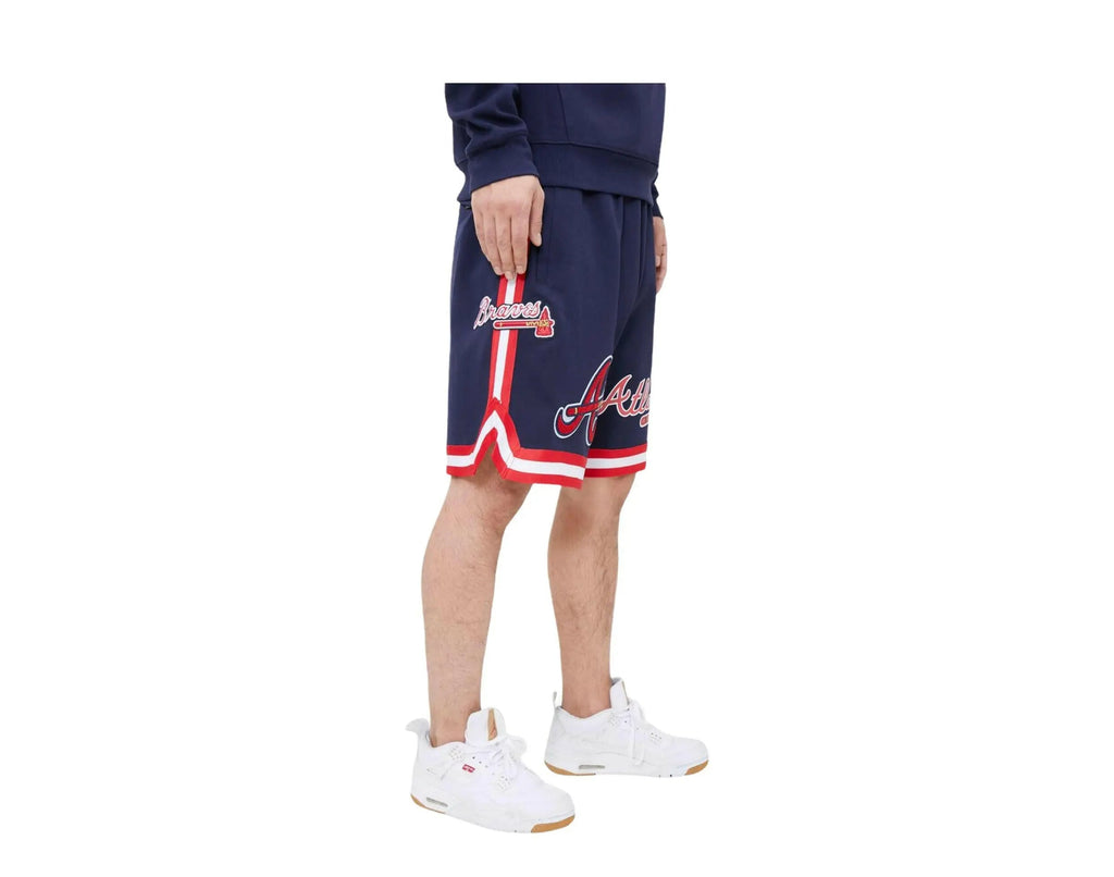 Pro Standard Atlanta Braves Pro Team Men Jogger Shorts Midnight Navy