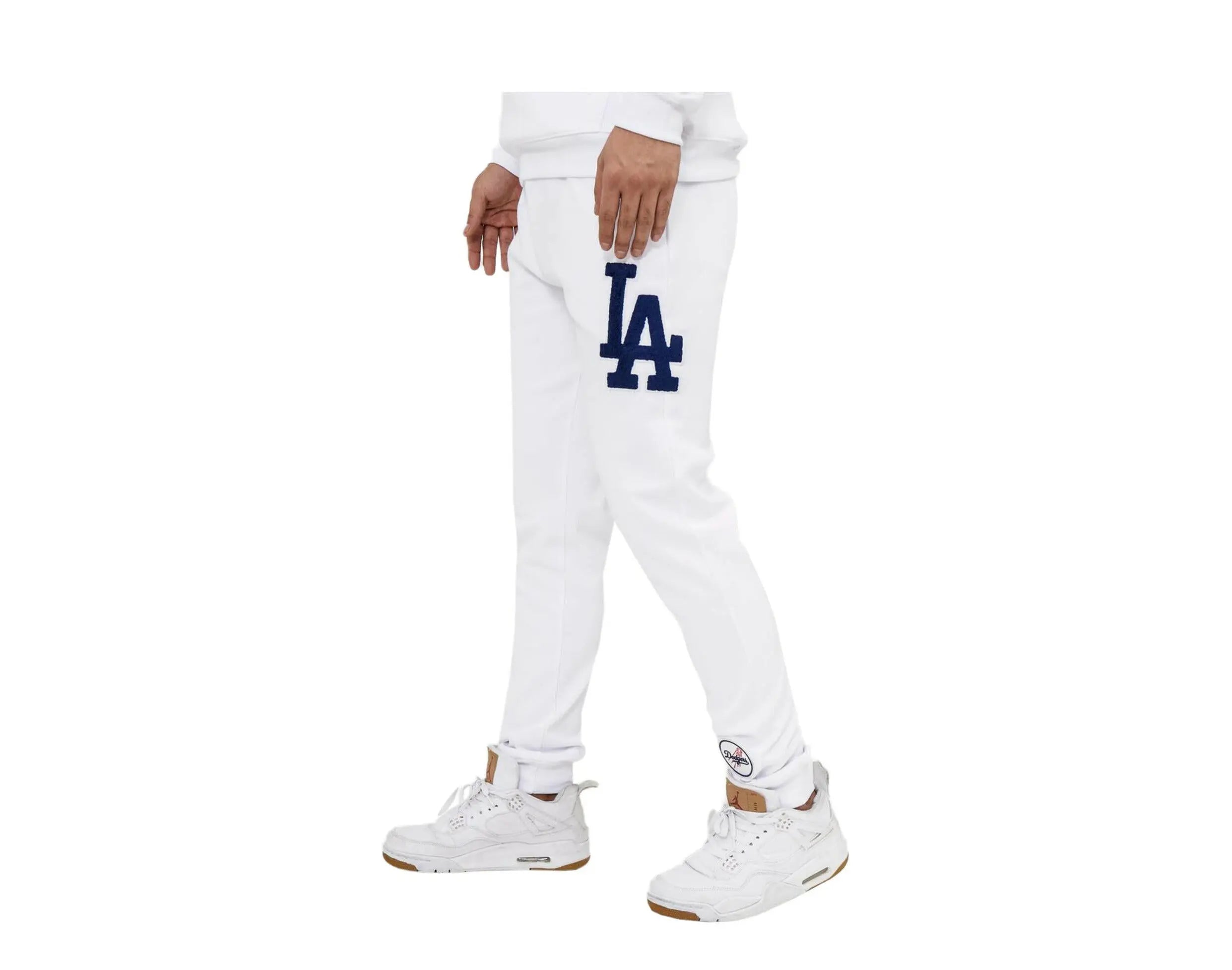 Pro Standard Los Angeles Dodgers Logo Men Joggers White