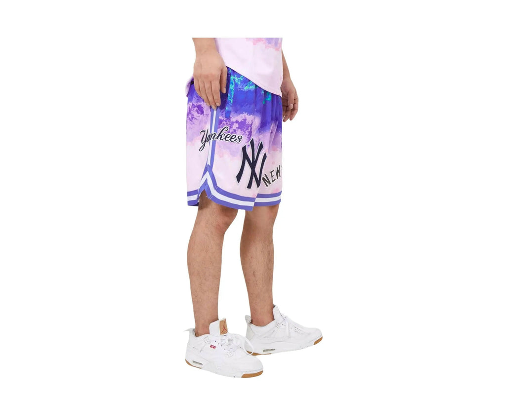 Pro Standard New York Yankees Pro Team Pink Dye Men Shorts Pink Dye
