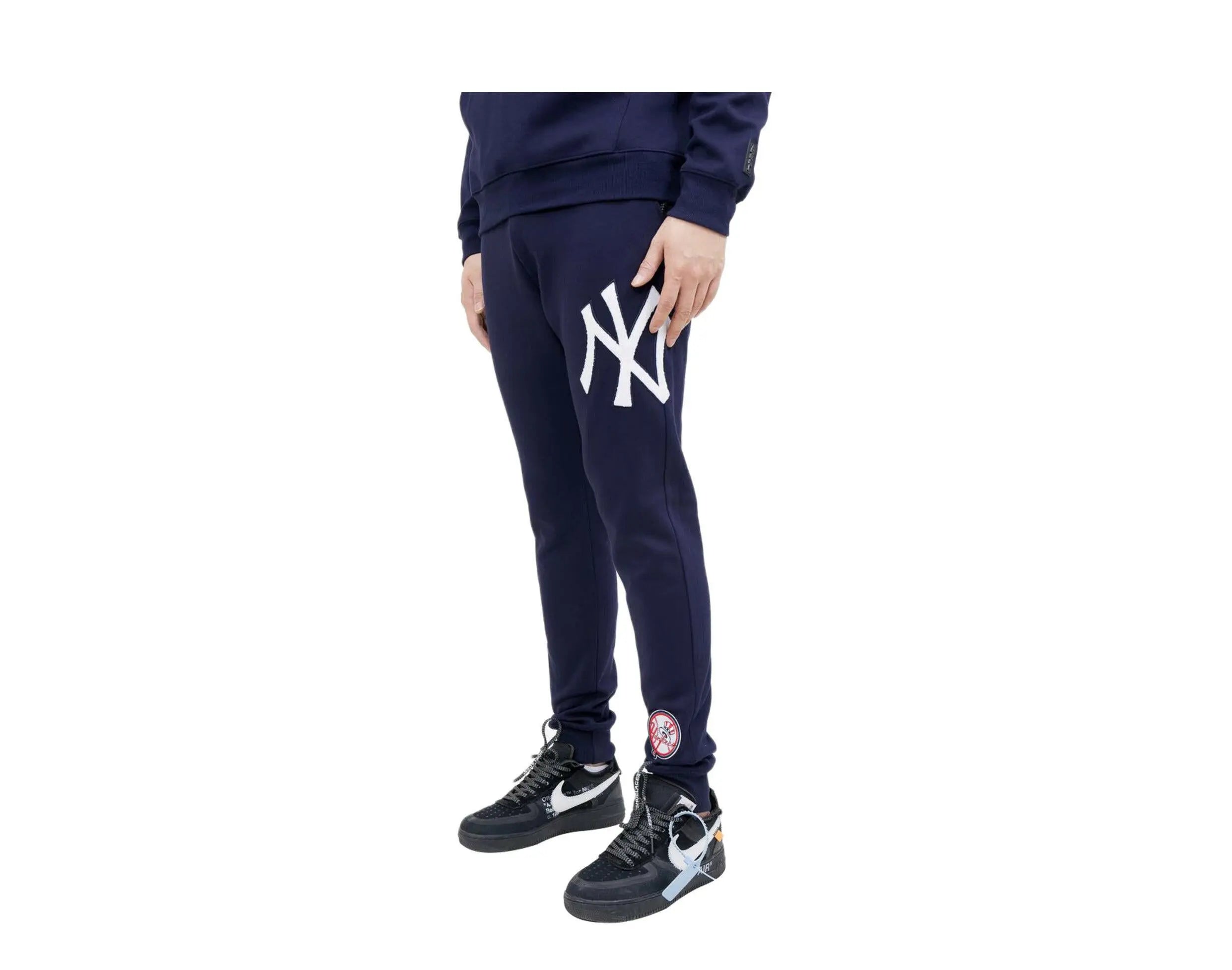 Pro Standard New York Yankees Logo Men Joggers Midnight Navy Sweatpants
