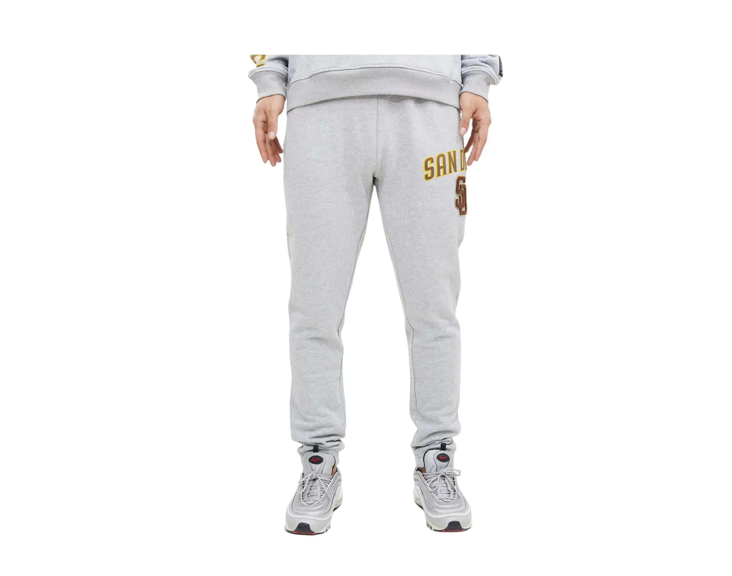 Pro Standard MLB San Diego Padres Stacked Logo Men Sweatpants Heather Grey