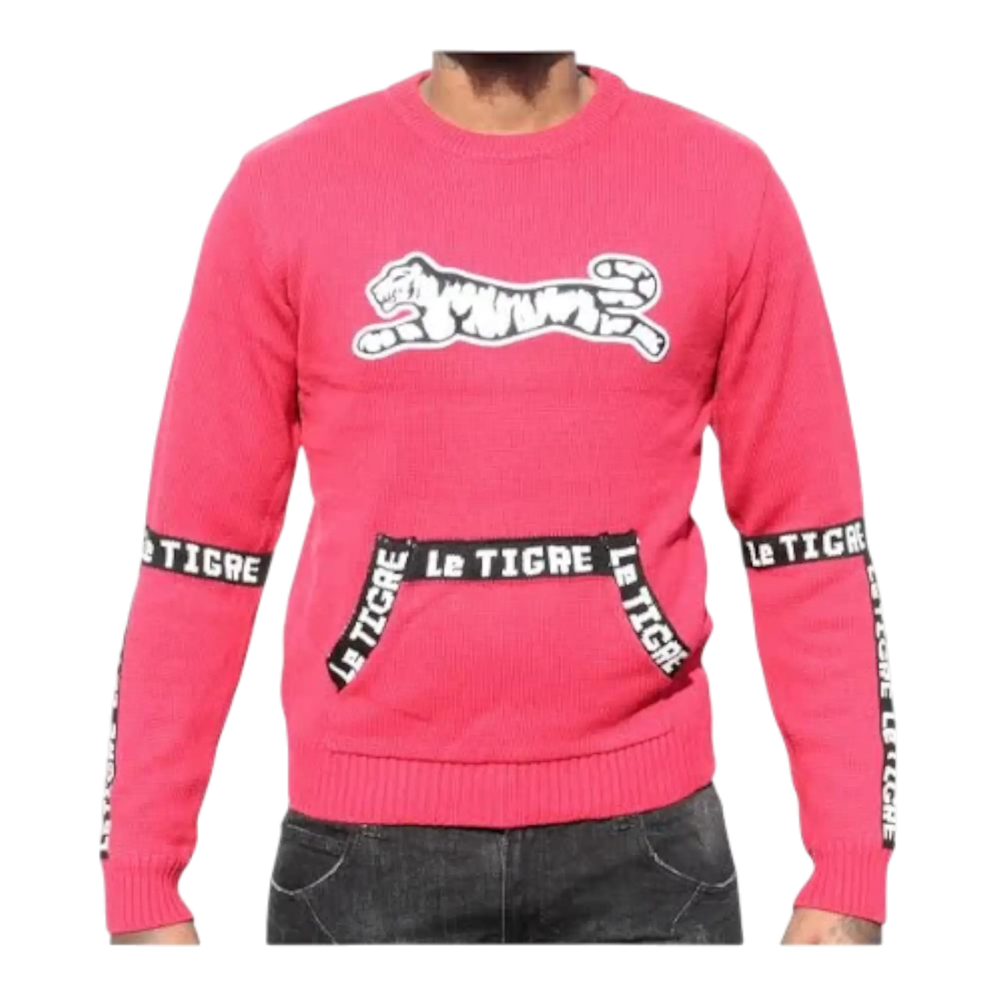 Le Tigre Tape Crew Sweater Men’s – Red/Black