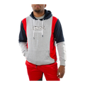 Le Tigre Lincoln Pullover Hoodie Men’s – Grey/Navy/Red