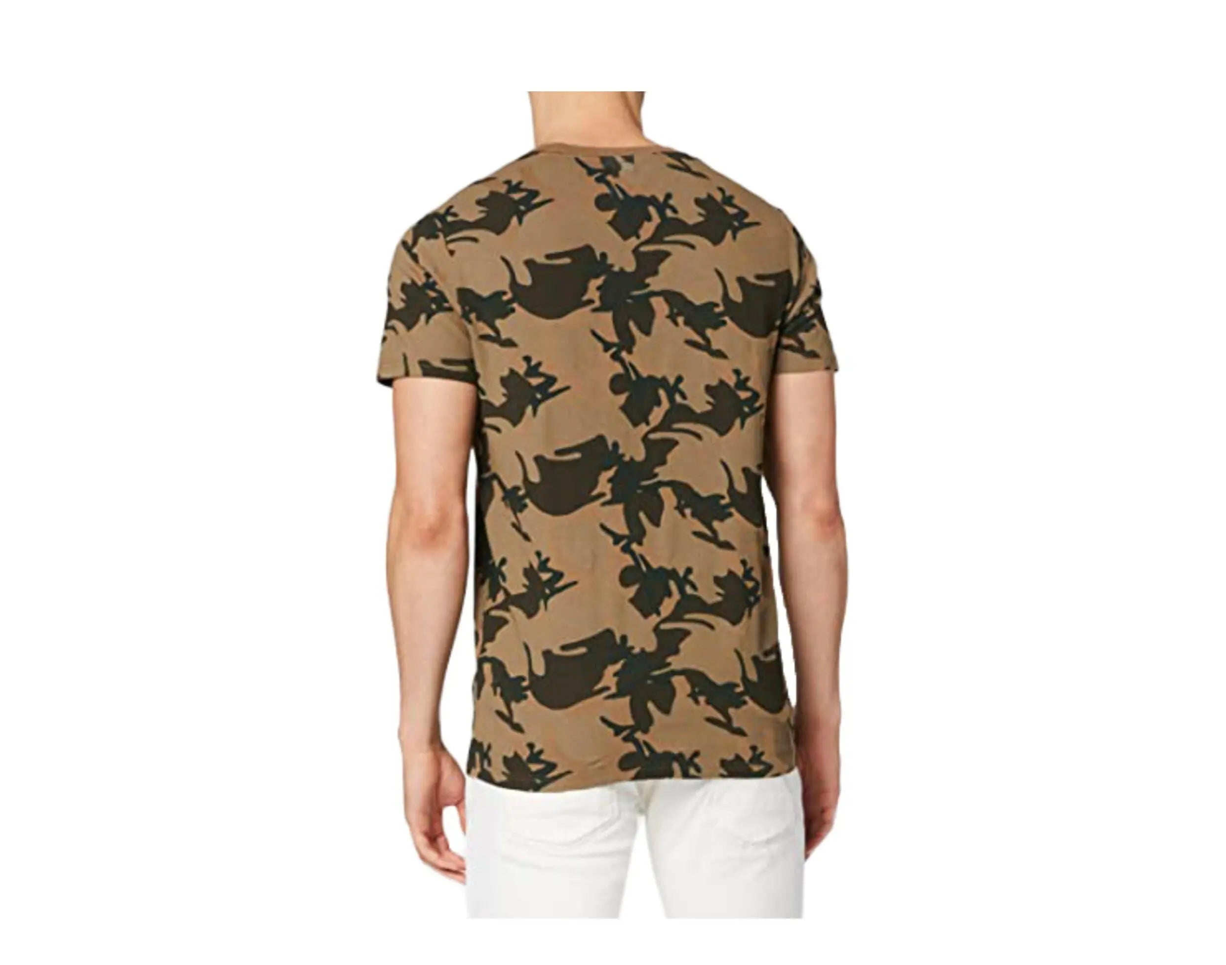 Superdry Core Logo Tag Camo All Over Print Men T-Shirt Army Camo