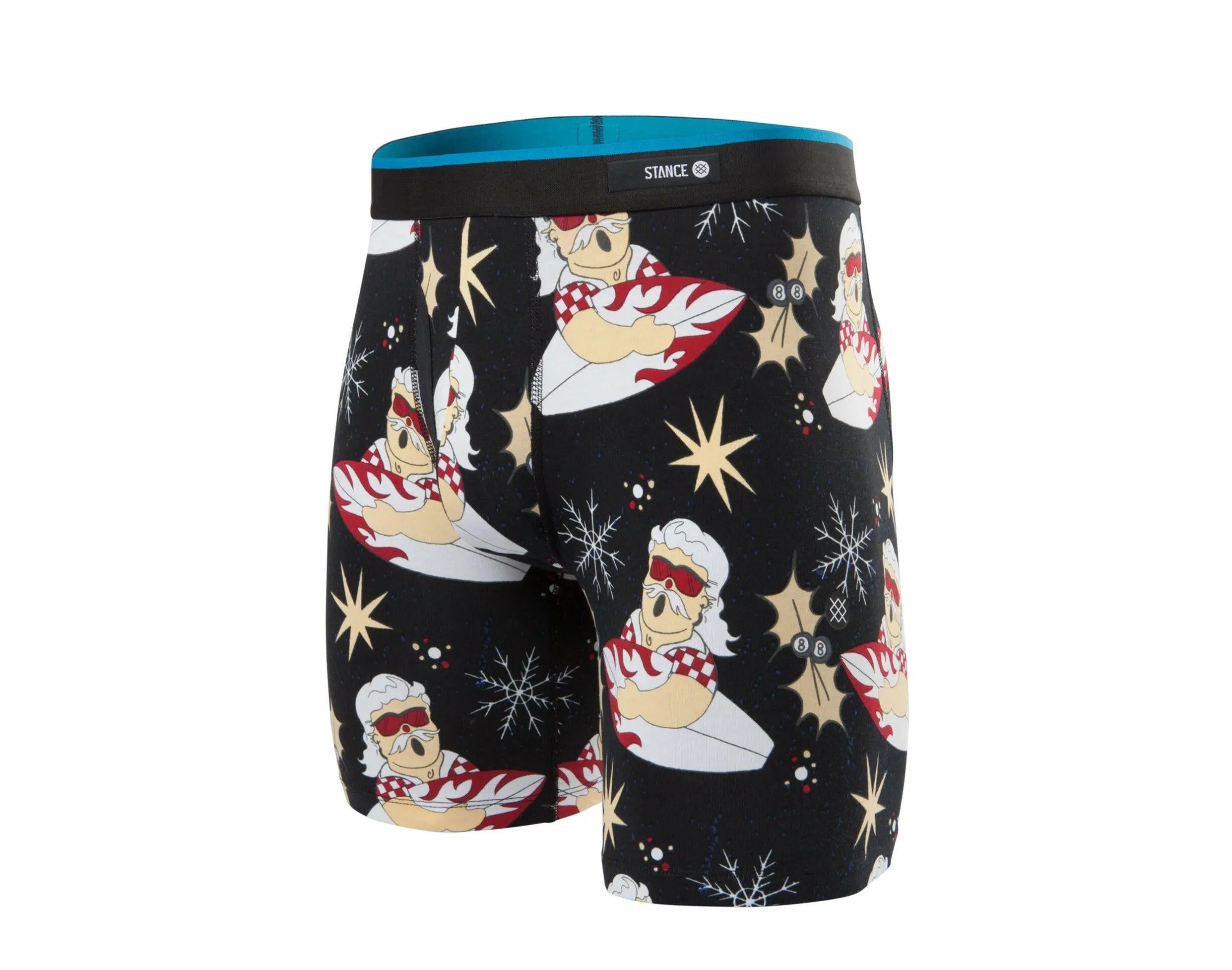 Stance Surfin Santa Boxer Briefs Men Underwear Black/Red