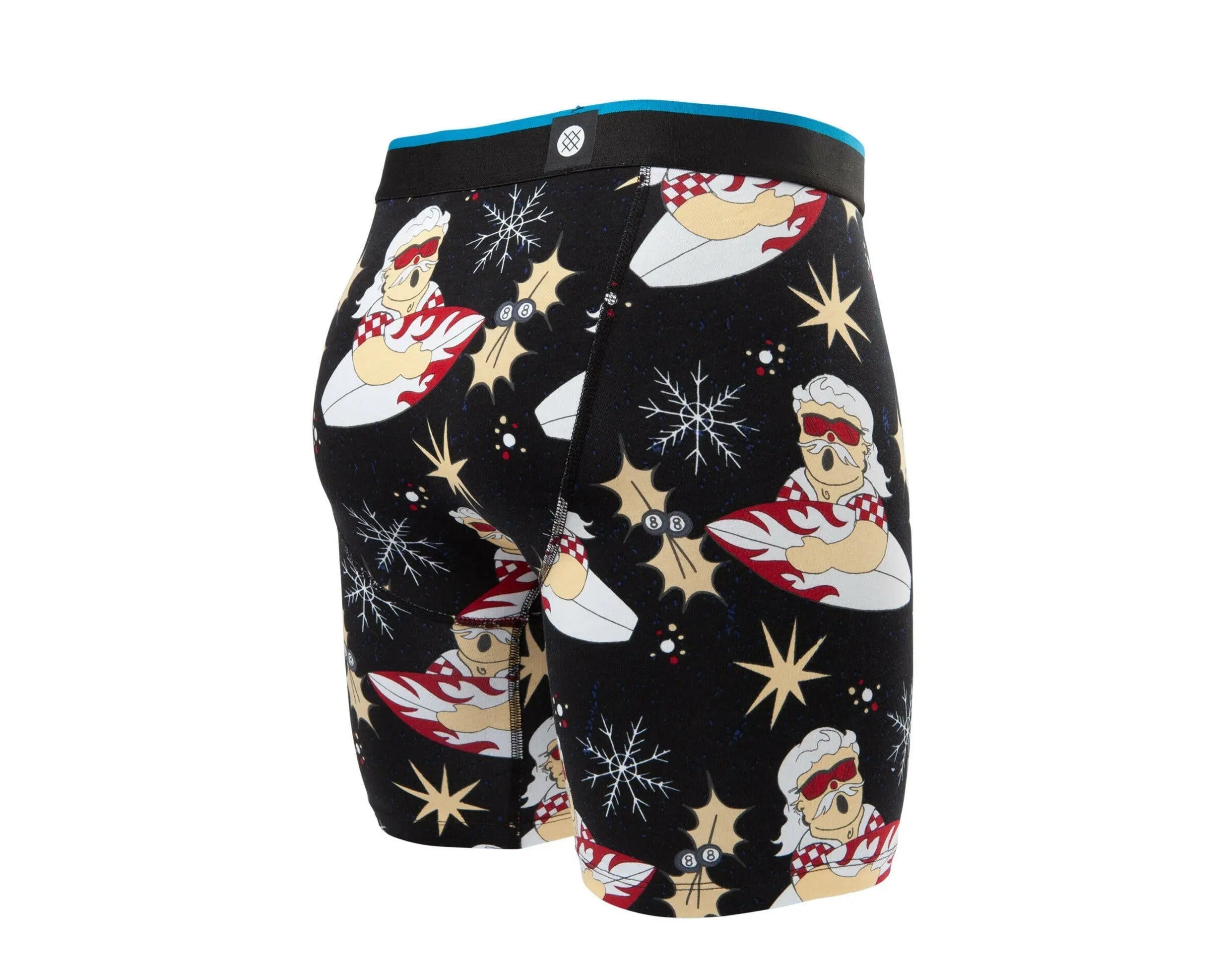 Stance Surfin Santa Boxer Briefs Men Underwear Black/Red