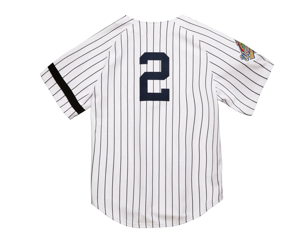 Mitchell & Ness New York Yankees Derek Jeter Authentic Jersey Men Jersey White/Navy Pinstripe