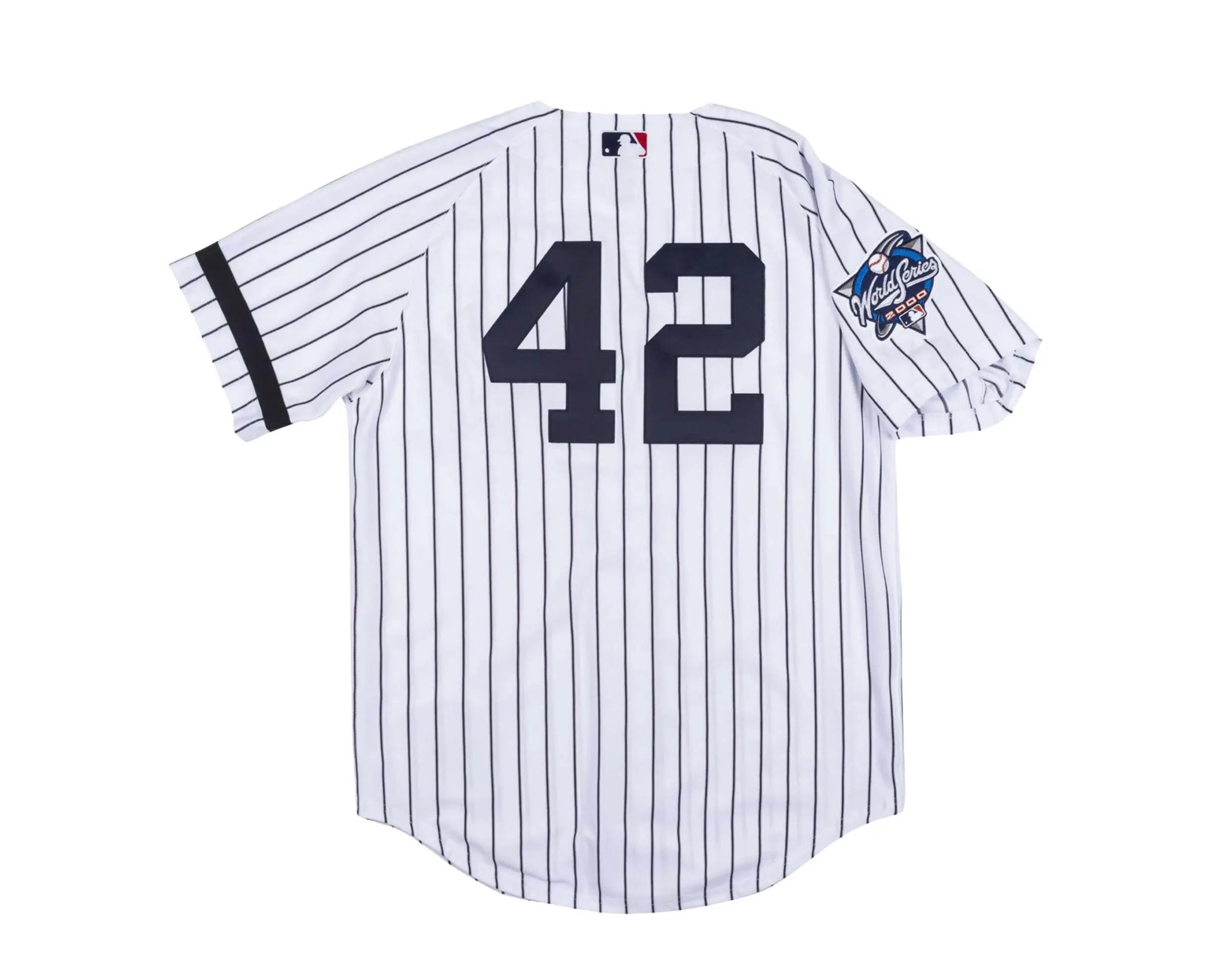 Mitchell & Ness Authentic New York Yankees 2000 WS Mariano Rivera Men Jersey White/Navy Pinstripe