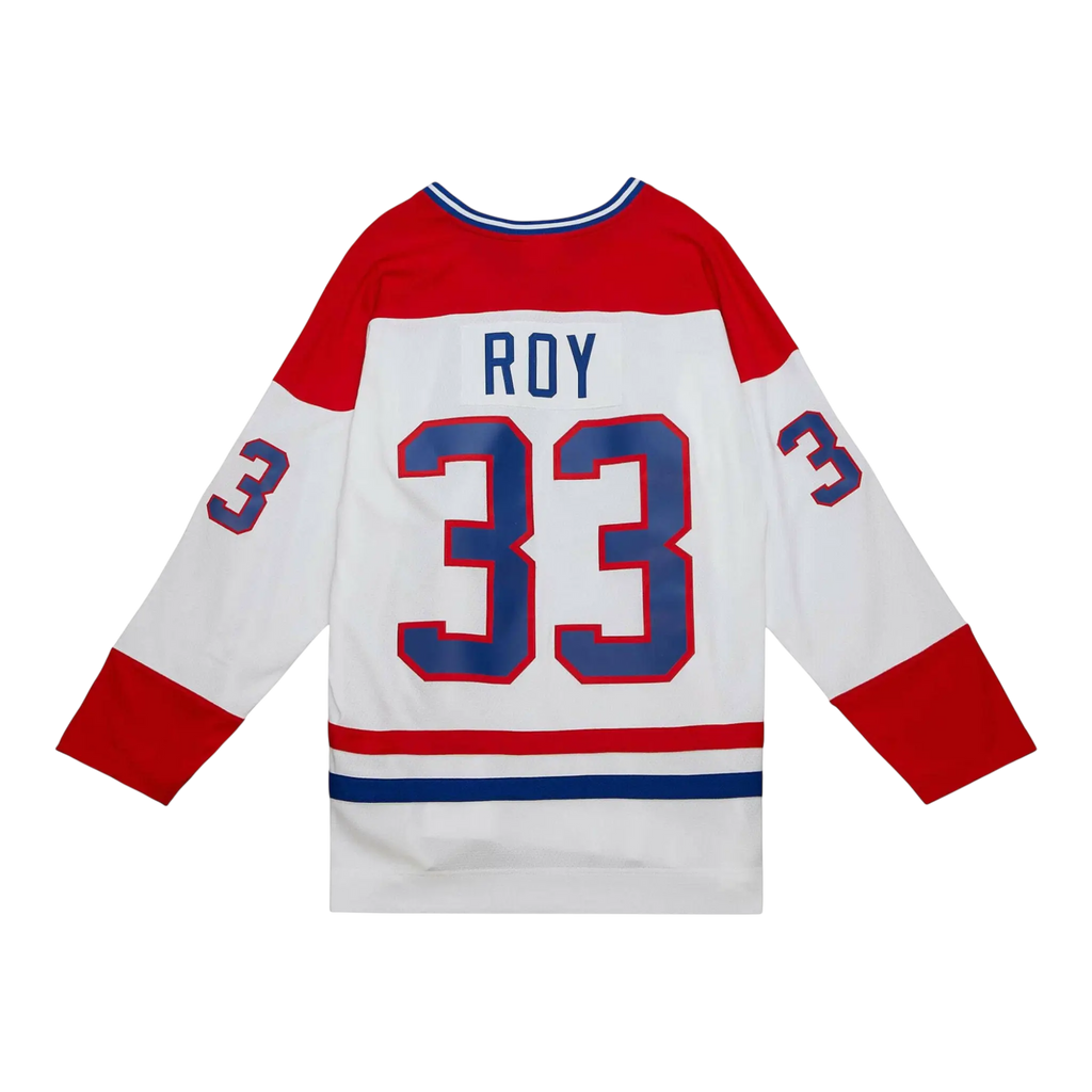 Mitchell & Ness Blue Line Patrick Roy Montreal Canadiens 1992 Men Jersey White