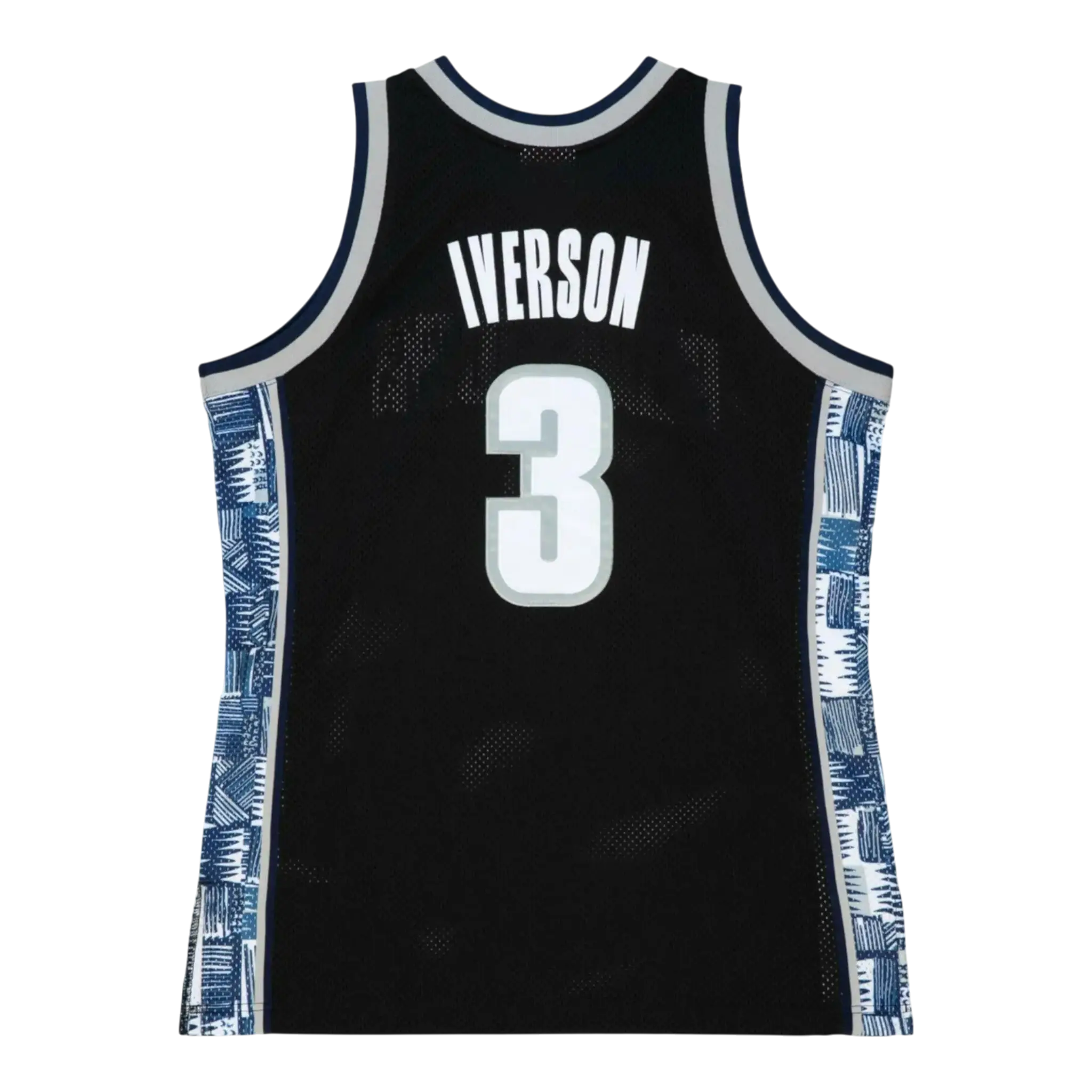 Mitchell & Ness Authentic Georgetown Hoyas 1995-96 Allen Iverson Men Basketball Jersey Black/Grey/White