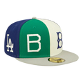 New Era 59Fifty MLB Los Angeles Dodgers Logo Pinwheel Fitted Hat Multi/Grey