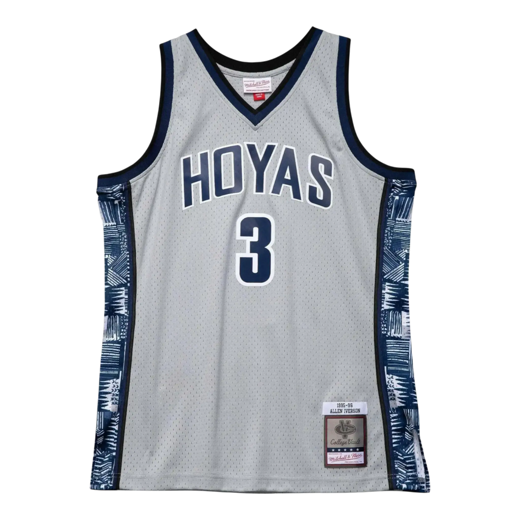 Mitchell & Ness Swingman Georgetown University 1995-96 Allen Iverson Men Jersey Grey/Navy/White