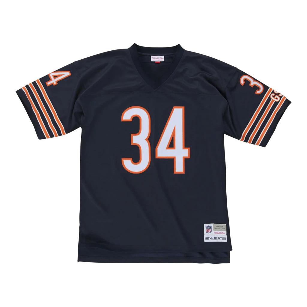 Mitchell & Ness Legacy Chicago Bears 1985 Walter Payton Men Jersey Navy/White/Orange