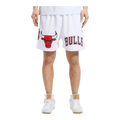 Pro Standard NBA Chicago Bulls Logo Men Mesh Shorts White