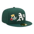 New Era Oakland Athletics Crown Champs WS Men Fitted Hat Green