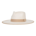 Goorin Bros Adore You Wool Felt Wide Brim Fedora Hat Ivory