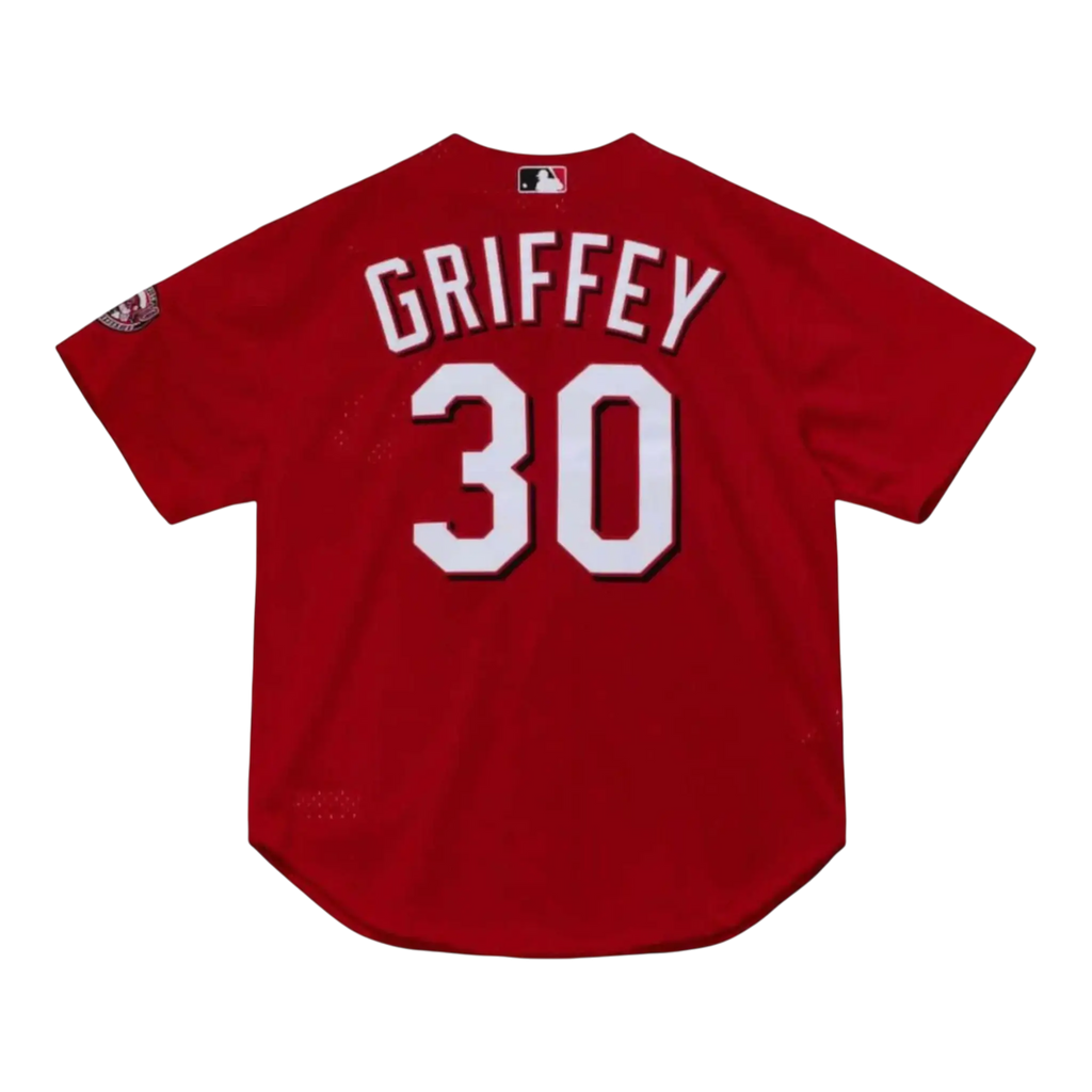 Mitchell & Ness Authentic Ken Griffey Jr. Cincinnati Reds 2000 Men Baseball Jersey Scarlet