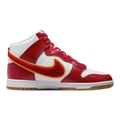 Nike Dunk High Retro Men Sneakers Chenille Swoosh White/Gym Red